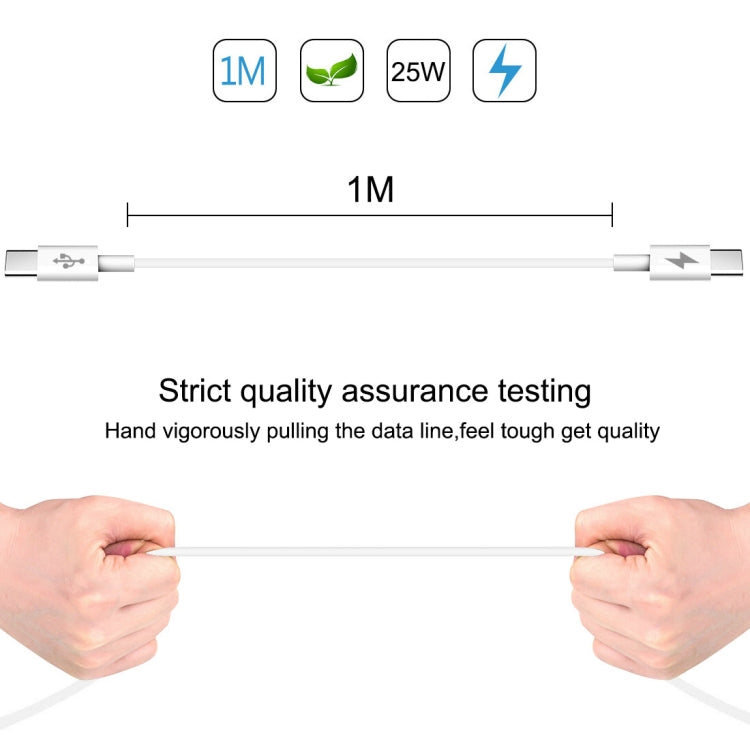 HAWEEL 25W 3A Type-C / USB-C to Type-C / USB-C PD Fast Charging Data Cable, Length: 1m My Store