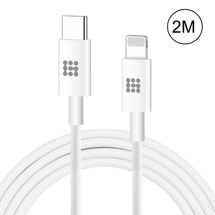 HAWEEL 25W 3A USB-C / Type-C to 8 Pin PD Fast Charging Cable for iPhone, iPad, Cable Length: 2m