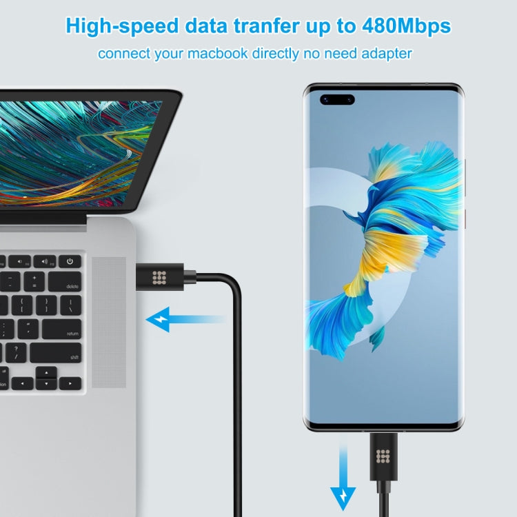 HAWEEL 1m 25W 3A Type-C / USB-C to Type-C / USB-C Fast Charging Data Cable with OTG My Store