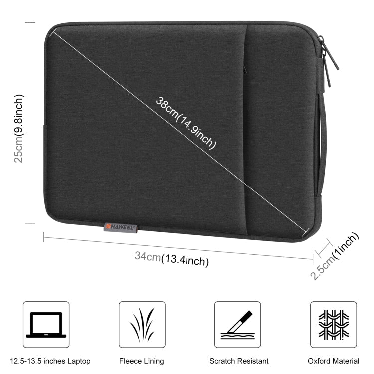 HAWEEL Laptop Sleeve Case Zipper Briefcase Bag with Handle for 12.5-13.5 inch Laptop My Store