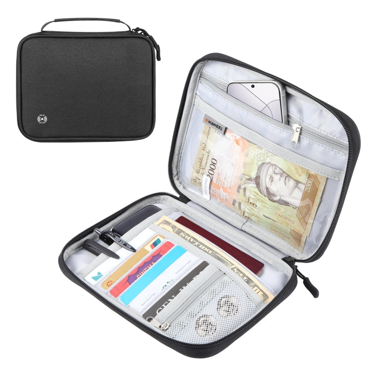 HAWEEL Passport Wallet Document Organizer Credit Cards Case Bag with Handle My Store