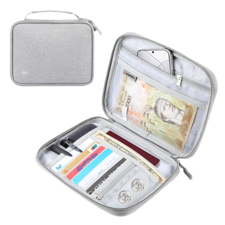 HAWEEL Passport Wallet Document Organizer Credit Cards Case Bag with Handle My Store