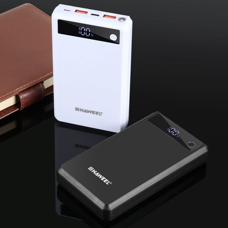 HAWEEL DIY 6 x 18650 Battery 24W Fast Charge Power Bank Box Case with Display, Not Include Battery