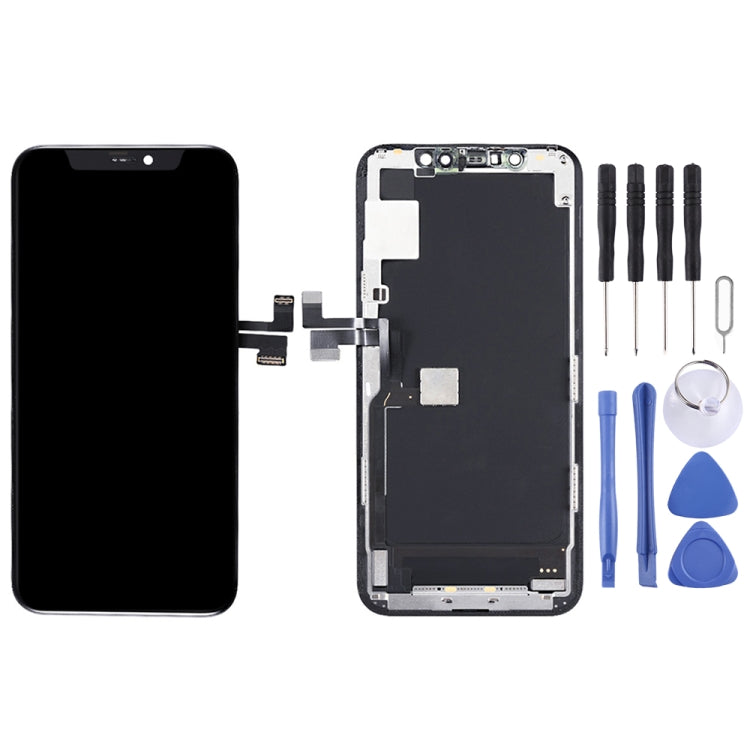 OLED Material LCD Screen and Digitizer Full Assembly with Frame for iPhone 11 Pro