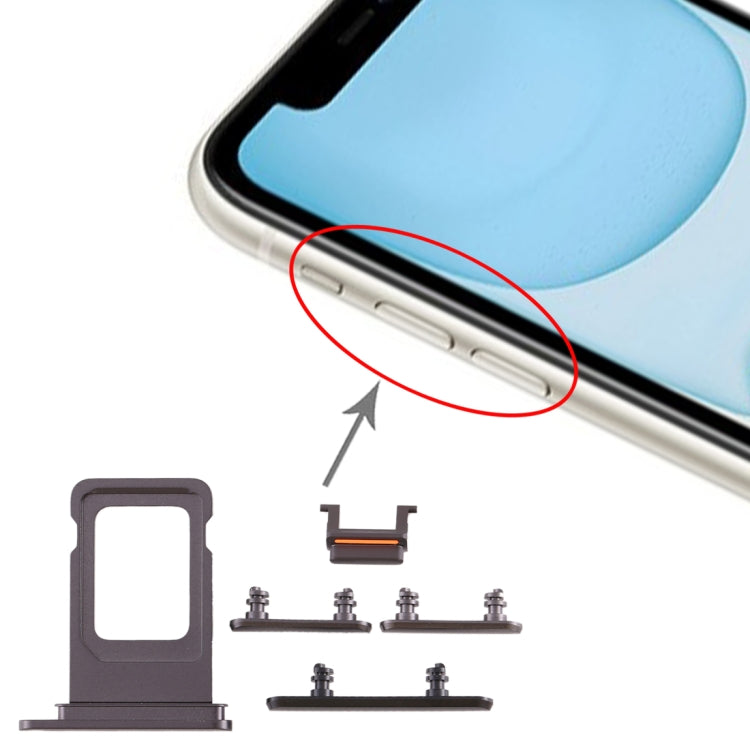 SIM Card Tray + Side Key for iPhone 11