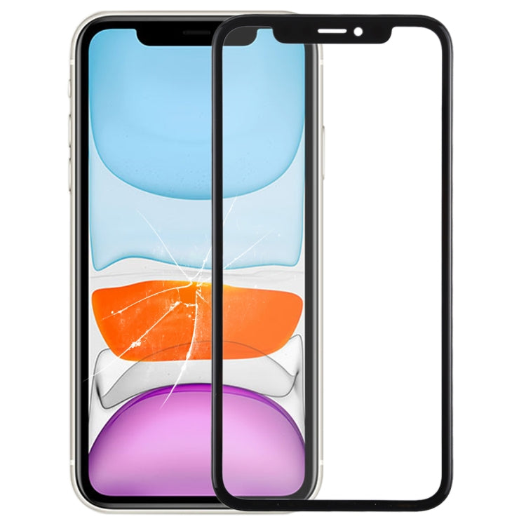 Front Screen Outer Glass Lens with Frame & OCA Optically Clear Adhesive for iPhone 11 My Store