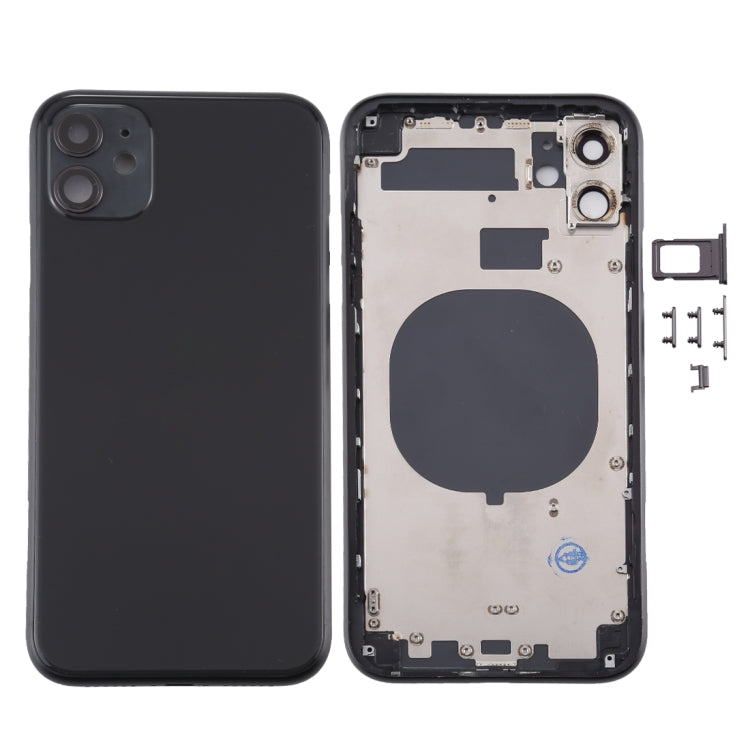 Back Housing Cover with SIM Card Tray & Side keys & Camera Lens for iPhone 11 My Store