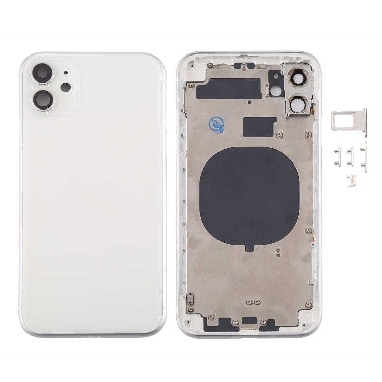 Back Housing Cover with SIM Card Tray & Side keys & Camera Lens for iPhone 11 My Store