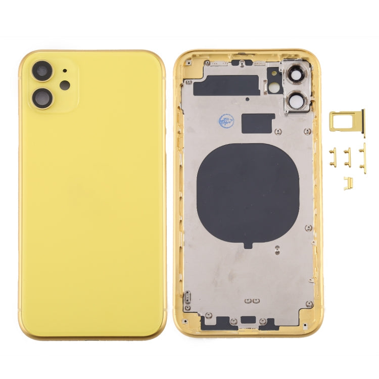 Back Housing Cover with SIM Card Tray & Side keys & Camera Lens for iPhone 11 My Store