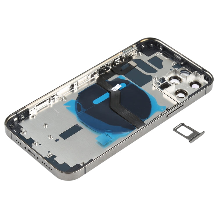 Battery Back Cover (with Side Keys & Card Tray & Power + Volume Flex Cable & Wireless Charging Module) for iPhone 12 Pro My Store