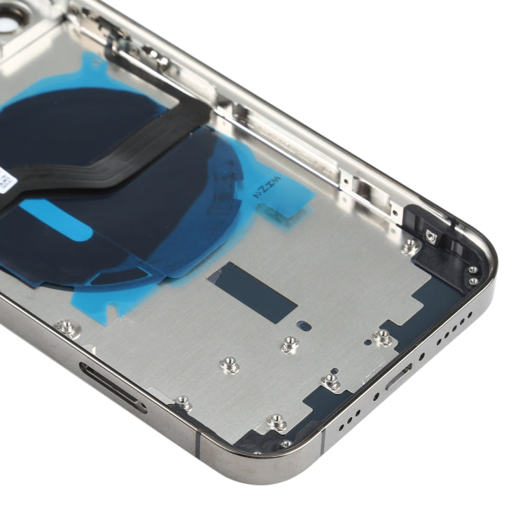 Battery Back Cover (with Side Keys & Card Tray & Power + Volume Flex Cable & Wireless Charging Module) for iPhone 12 Pro