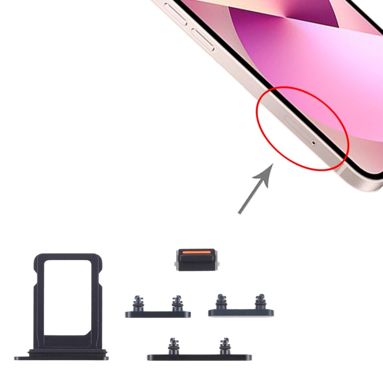 SIM Card Tray + Side Keys for iPhone 13 Mini(Midnight) My Store