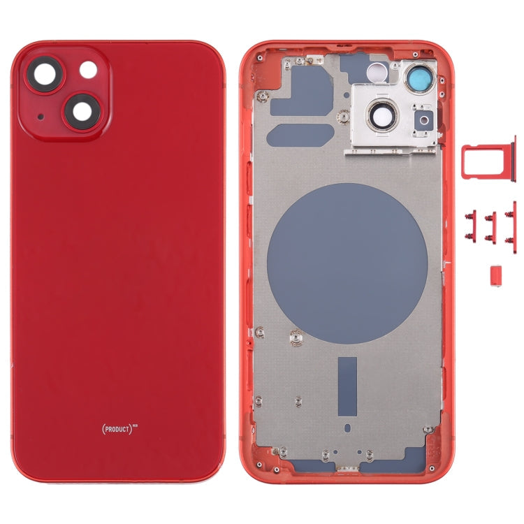 Back Housing Cover with SIM Card Tray & Side  Keys & Camera Lens for iPhone 13 My Store