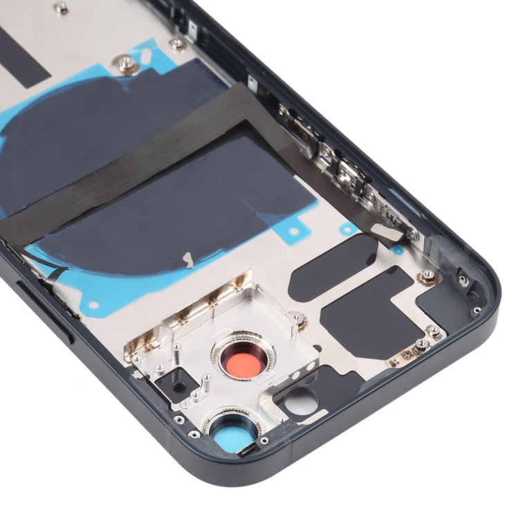 For iPhone 13 Battery Back Cover with Side Keys & Card Tray & Power + Volume Flex Cable & Wireless Charging Module