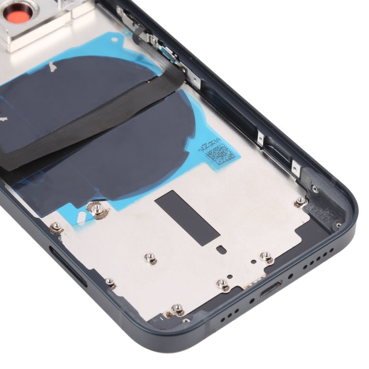 For iPhone 13 Battery Back Cover with Side Keys & Card Tray & Power + Volume Flex Cable & Wireless Charging Module