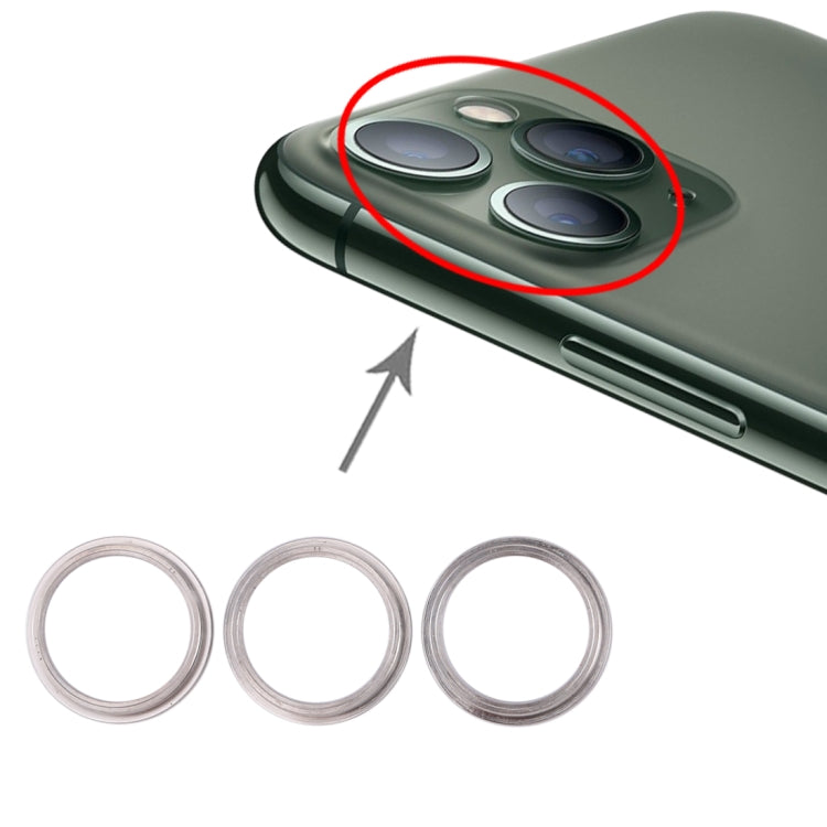 3 PCS Rear Camera Glass Lens Metal Protector Hoop Ring for iPhone 11 Pro & 11 Pro Max My Store