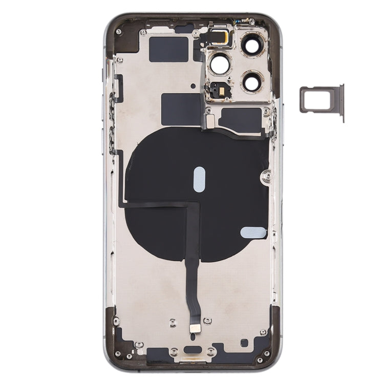 Battery Back Cover (with Side Keys & Card Tray & Power + Volume Flex Cable & Wireless Charging Module) for iPhone 11 Pro My Store