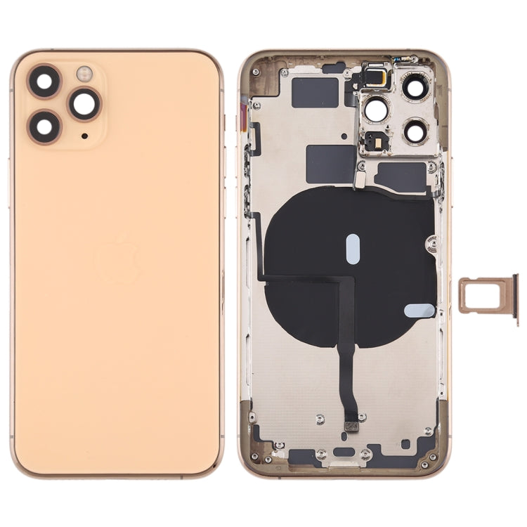 Battery Back Cover (with Side Keys & Card Tray & Power + Volume Flex Cable & Wireless Charging Module) for iPhone 11 Pro My Store