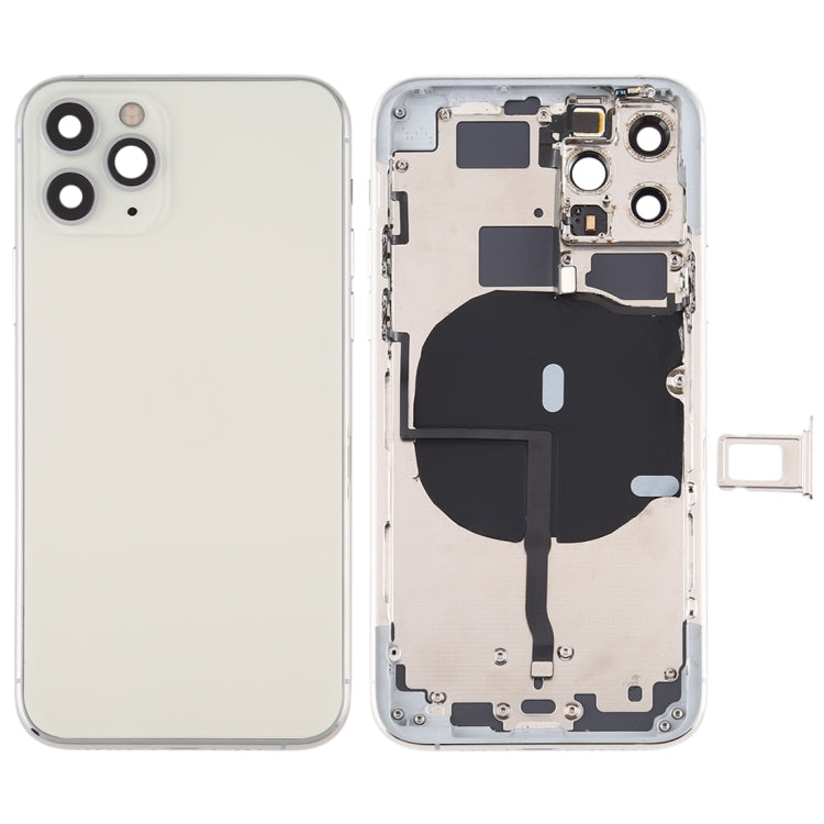 Battery Back Cover (with Side Keys & Card Tray & Power + Volume Flex Cable & Wireless Charging Module) for iPhone 11 Pro My Store