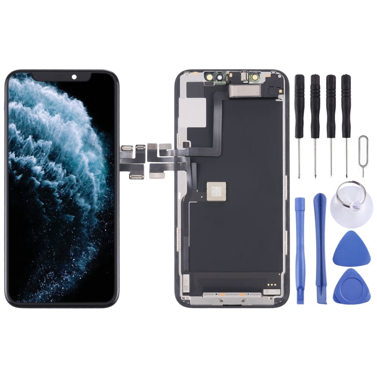 Original LCD Screen and Digitizer Full Assembly with Earpiece Speaker Flex Cable for iPhone 11 Pro