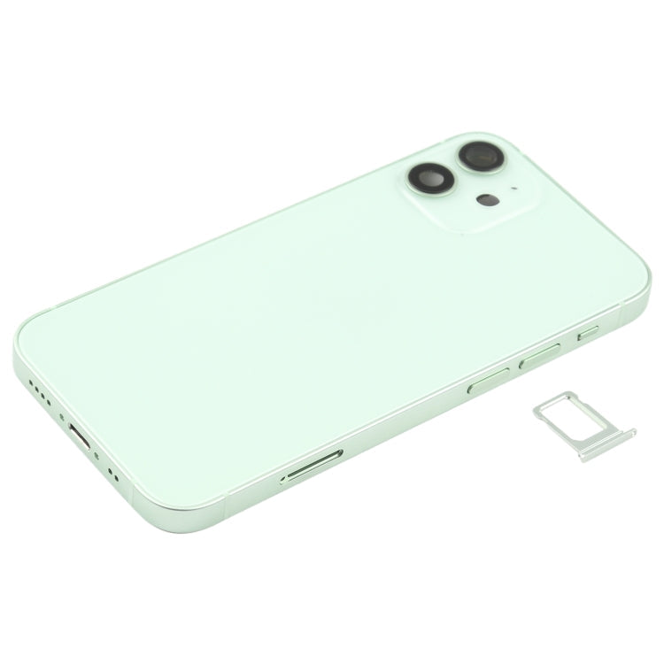 Battery Back Cover (with Side Keys & Card Tray & Power + Volume Flex Cable & Wireless Charging Module) for iPhone 12 Mini