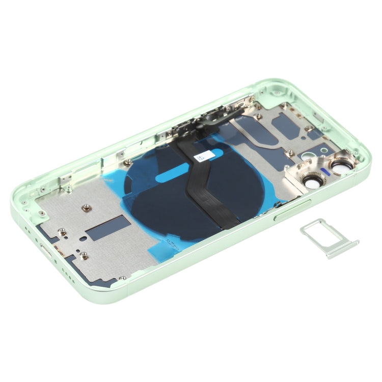 Battery Back Cover (with Side Keys & Card Tray & Power + Volume Flex Cable & Wireless Charging Module) for iPhone 12 Mini My Store