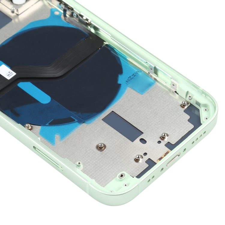 Battery Back Cover (with Side Keys & Card Tray & Power + Volume Flex Cable & Wireless Charging Module) for iPhone 12 Mini