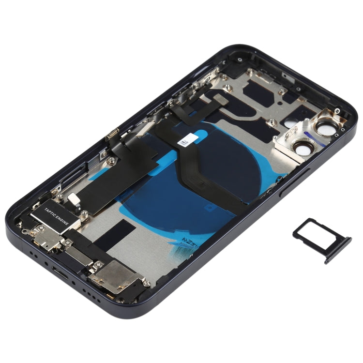 Battery Back Cover Assembly (with Side Keys & Speaker Ringer Buzzer & Motor & Camera Lens & Card Tray & Power Button + Volume Button + Charging Port & Wireless Charging Module) for iPhone 12 Mini My Store