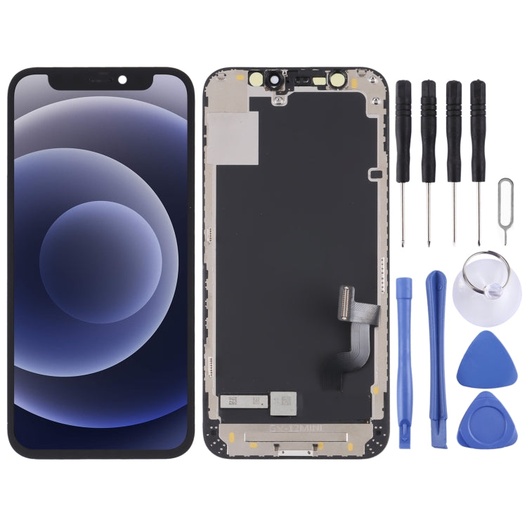 GX Hard OLED Material LCD Screen and Digitizer Full Assembly for iPhone 12 mini