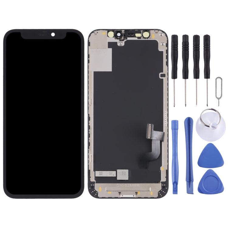 GX Hard OLED Material LCD Screen and Digitizer Full Assembly for iPhone 12 mini