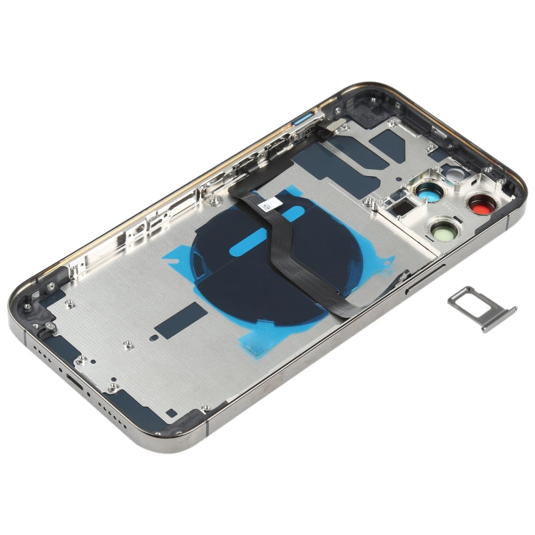 Battery Back Cover (with Side Keys & Card Tray & Power + Volume Flex Cable & Wireless Charging Module) for iPhone 12 Pro Max My Store