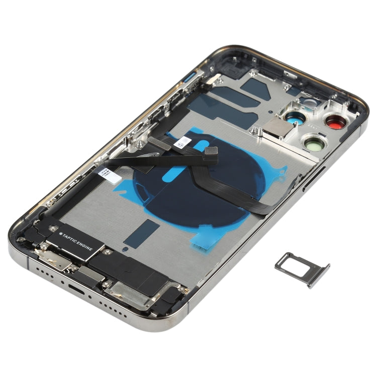 Battery Back Cover Assembly (with Side Keys & Speaker Ringer Buzzer & Motor & Camera Lens & Card Tray & Power Button + Volume Button + Charging Port & Wireless Charging Module) for iPhone 12 Pro Max My Store