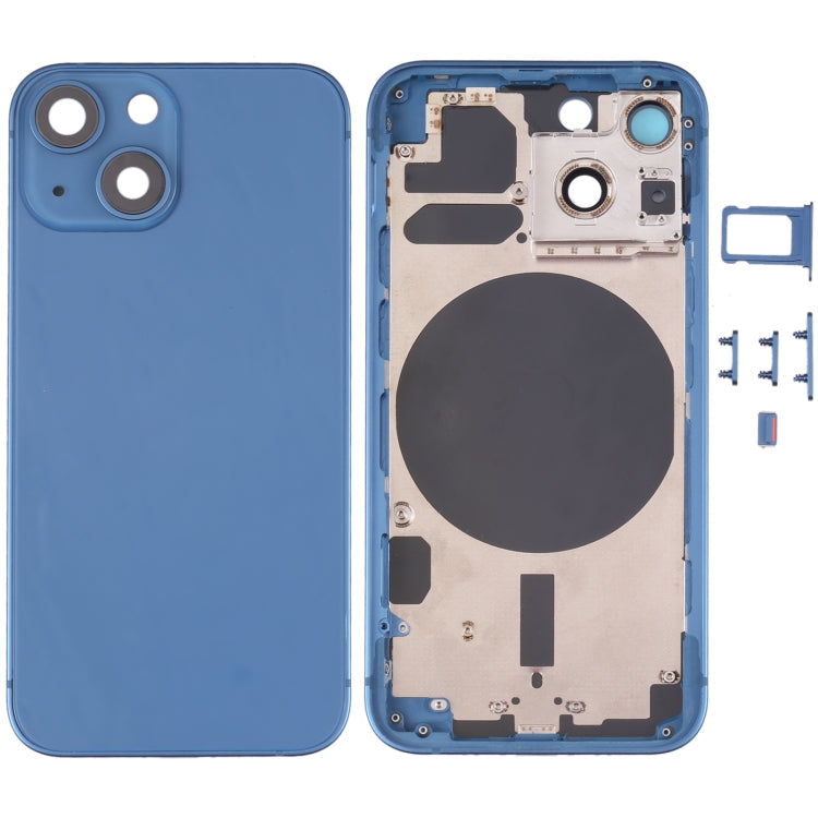 Back Housing Cover with SIM Card Tray & Side  Keys & Camera Lens for iPhone 13 Mini My Store