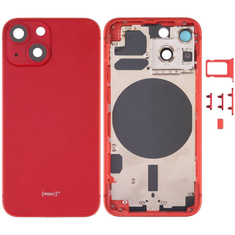 Back Housing Cover with SIM Card Tray & Side  Keys & Camera Lens for iPhone 13 Mini My Store