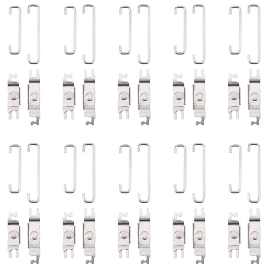 10 Sets Power/Volume Internal Badge Holder and U Spring Hooks for iPhone X-13 Pro Max