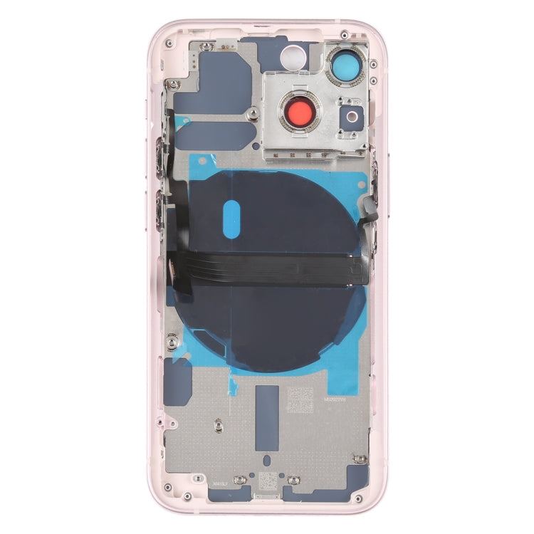 For iPhone 13 mini Battery Back Cover with Side Keys & Card Tray & Power + Volume Flex Cable & Wireless Charging Module