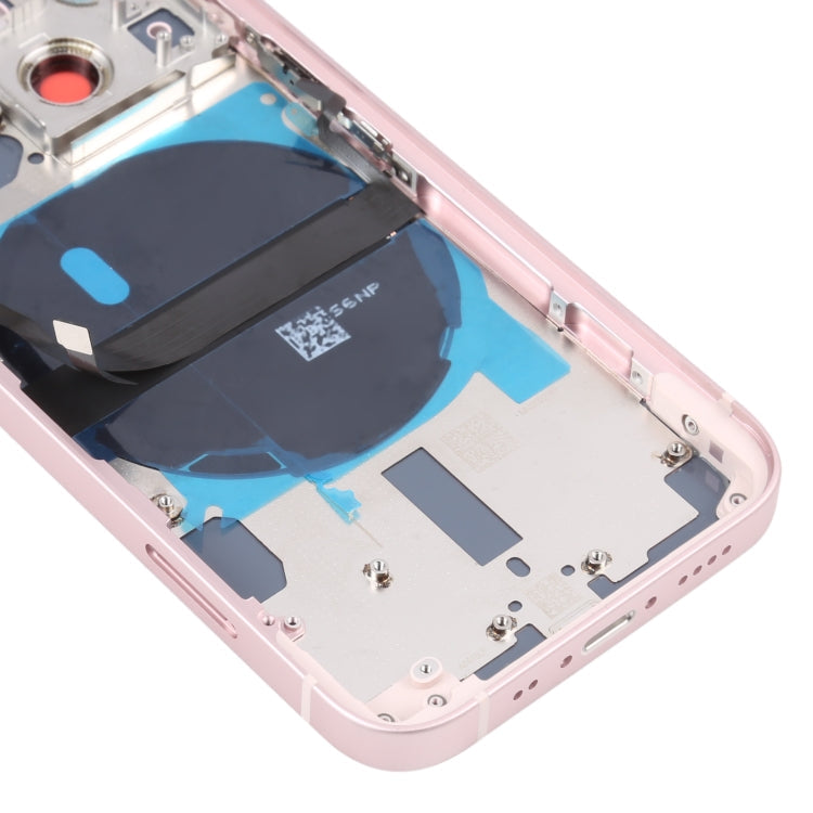 For iPhone 13 mini Battery Back Cover with Side Keys & Card Tray & Power + Volume Flex Cable & Wireless Charging Module