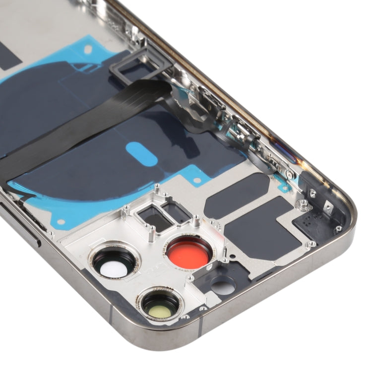 For iPhone 13 Pro Battery Back Cover with Side Keys & Card Tray & Power + Volume Flex Cable & Wireless Charging Module