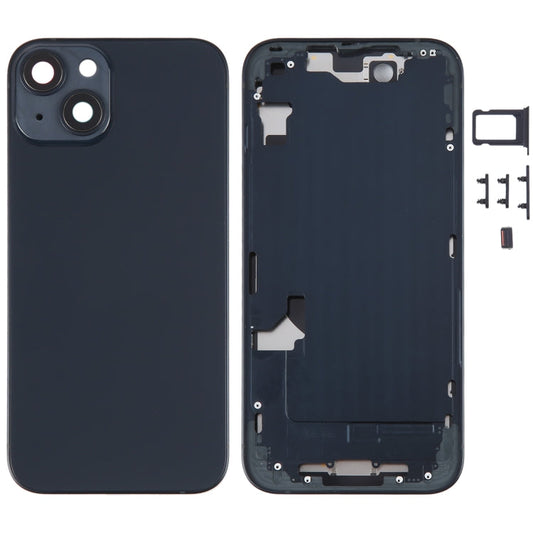 For iPhone 14 Battery Back Cover with Middle Frame / Side Keys