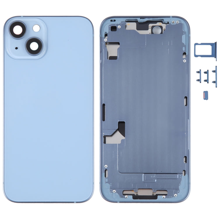 For iPhone 14 Battery Back Cover with Middle Frame / Side Keys