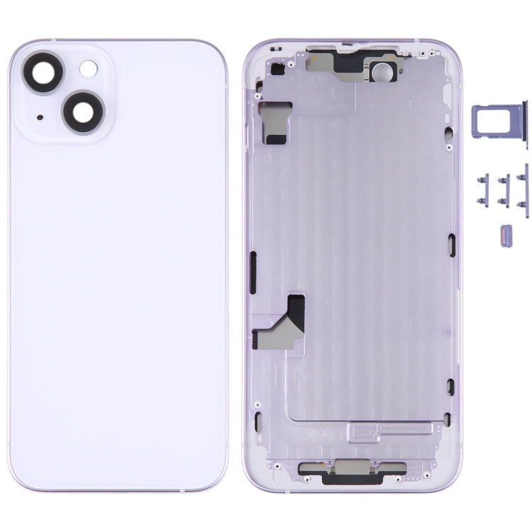 For iPhone 14 Battery Back Cover with Middle Frame / Side Keys My Store