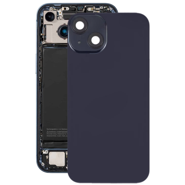 For iPhone 14 Plus Glass Battery Back Cover with Flash Bracket + Wireless Charging Module