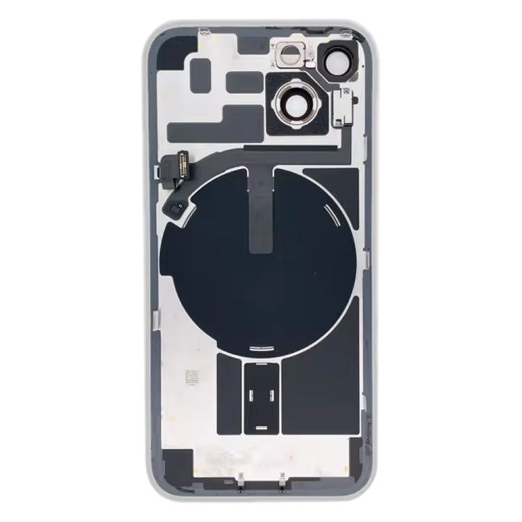 For iPhone 14 Plus Glass Battery Back Cover with Flash Bracket + Wireless Charging Module