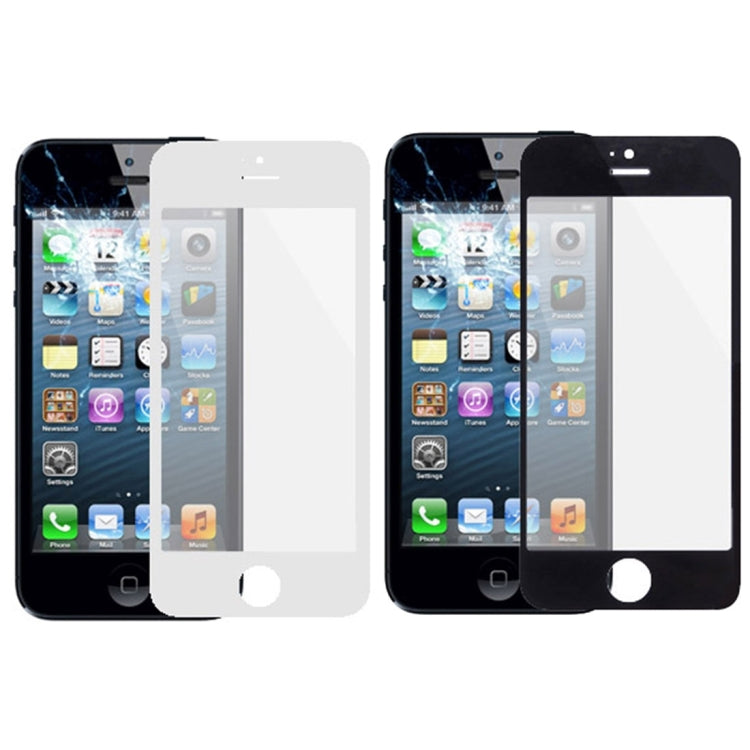 5 PCS Black + 5 PCS White for iPhone 5 & 5S Front Screen Outer Glass Lens-Reluova