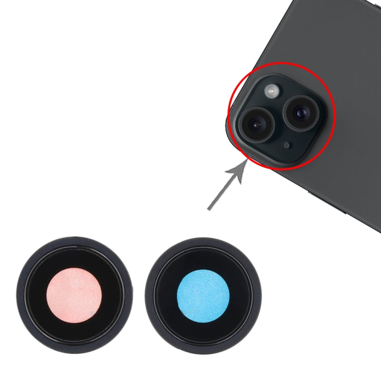 For iPhone 15 / 15 Plus 1set Camera Lens Cover My Store