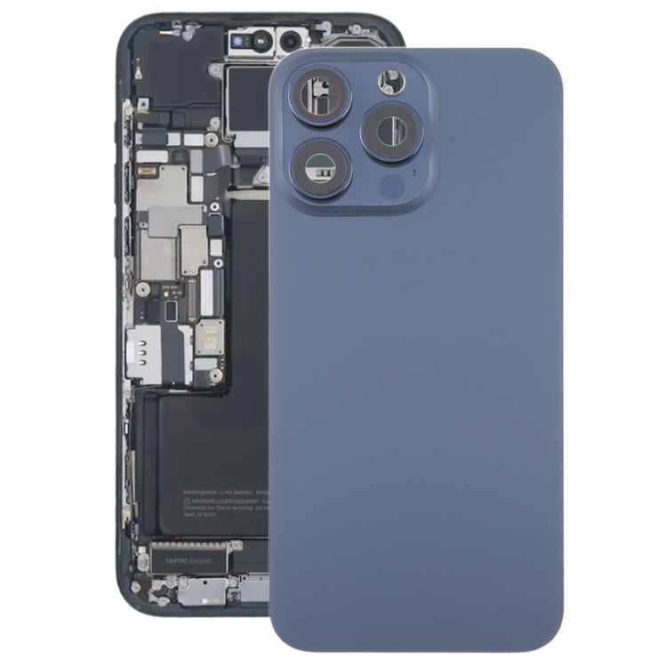 For iPhone 15 Pro Glass Battery Back Cover with Camera Lens Cover My Store