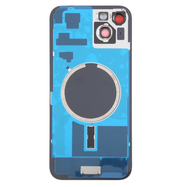 For iPhone 15 Plus Battery Back Cover with Camera Lens Cover + MagSafe Magnet