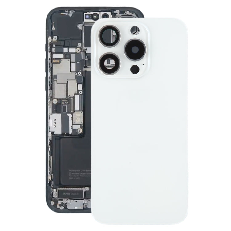 For iPhone 15 Pro Battery Back Cover with Camera Lens Cover + MagSafe Magnet