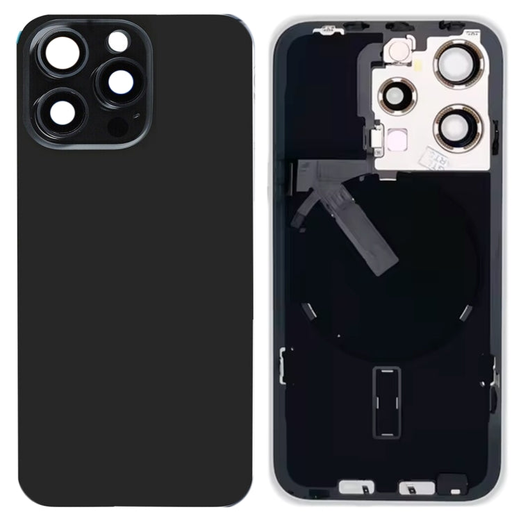 For iPhone 15 Pro Glass Battery Back Cover with Flash Bracket + Wireless Charging Module My Store