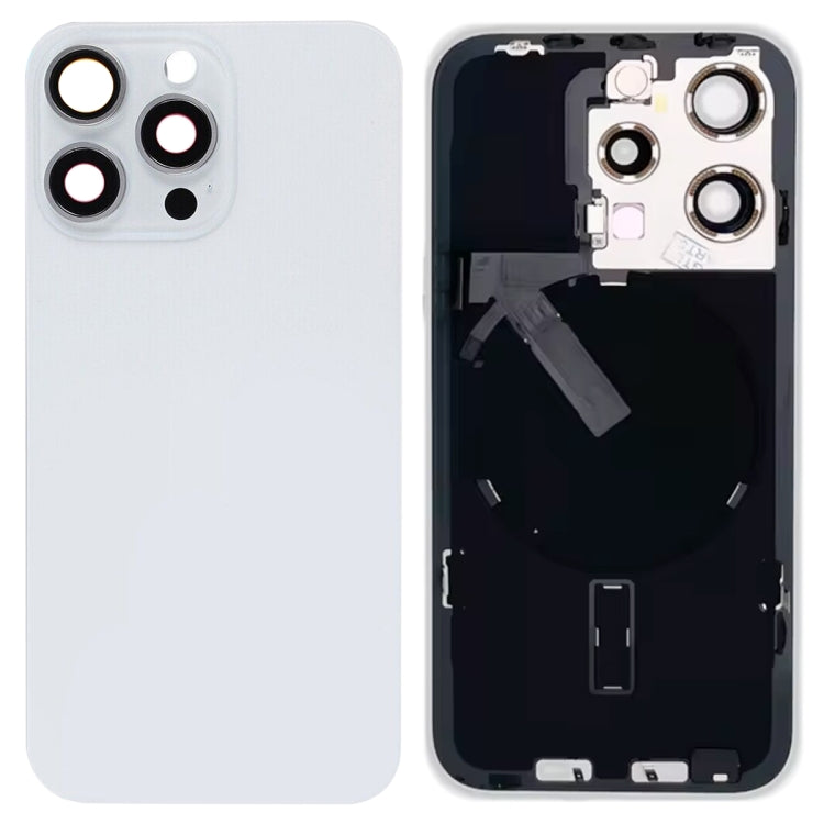 For iPhone 15 Pro Glass Battery Back Cover with Flash Bracket + Wireless Charging Module My Store